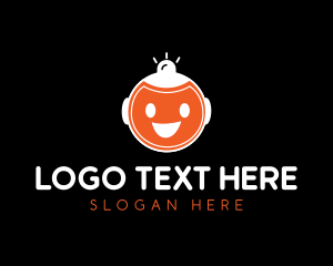 Joy - Happy Smile Robot logo design