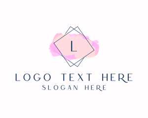 Luxury - Beauty Boutique Watercolor Cosmetics logo design