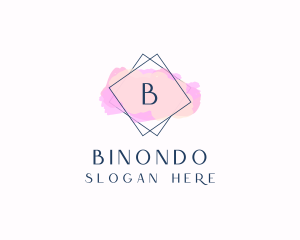 Beauty Boutique Watercolor Cosmetics Logo