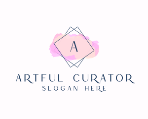 Beauty Boutique Watercolor Cosmetics logo design