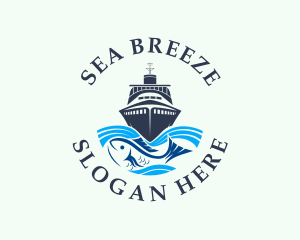 Fisherman - Fisherman Boat Transportation logo design