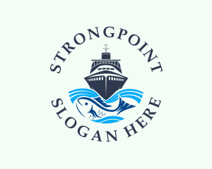 Ship - Fisherman Boat Transportation logo design