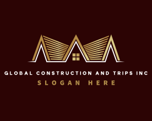 Roofing Real Estate Builder Logo