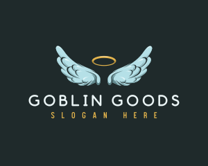 Religious Angel Wings logo design