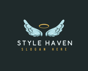 Ministry - Religious Angel Wings logo design