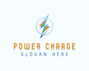 Thunder Bolt Power logo design