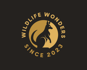 Wildlife Kangaroo Animal logo design