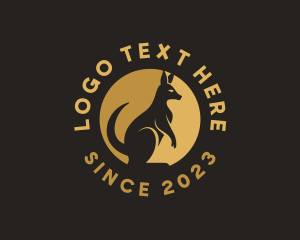 Zoo - Wildlife Kangaroo Animal logo design