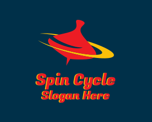 Spinning - Fast Spinning Top logo design