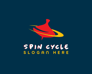 Fast Spinning Top  logo design