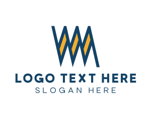 Modern Zigzag Letter W Logo