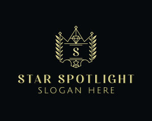 Diamond Star Shield logo design