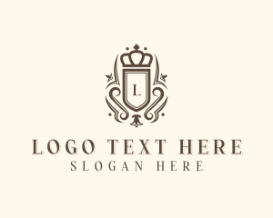 Wedding - Shield Crown Royal logo design