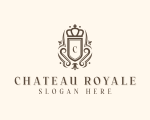 Shield Crown Royal logo design