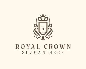 Shield Crown Royal logo design