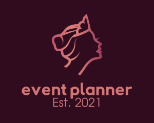 Pageant - Pink Princess Ballerina logo design