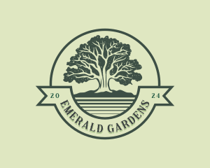 Oak Tree Garden Park logo design