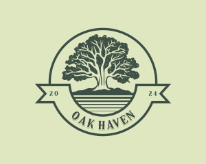 Oak Tree Garden Park logo design