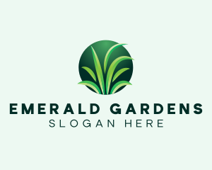 Grass Lawn Landscaping logo design