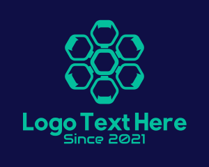 Web - Geometric Web Developer logo design