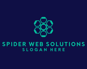 Geometric Web Developer logo design