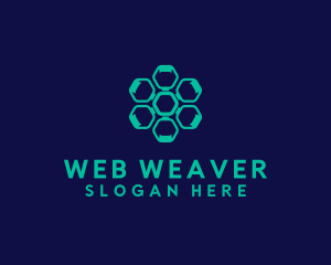 Geometric Web Developer logo design