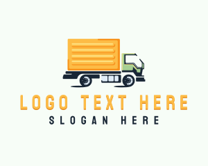 Courier - Logistics Delivery Truck logo design