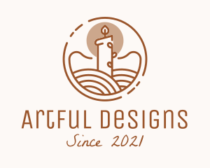 Interior Design Candle  logo design