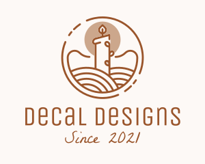 Interior Design Candle  logo design