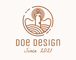 Interior Design Candle  logo design