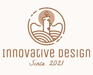 Interior Design Candle  logo design