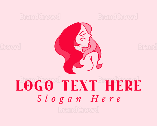 Beauty Face Hairstyle Logo