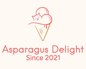 Cat Ice Cream  logo design