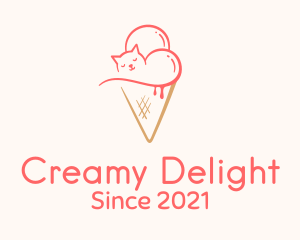 Yogurt - Cat Ice Cream logo design