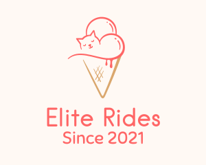 Cat Ice Cream  logo design