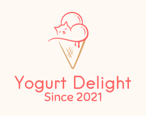 Yogurt - Cat Ice Cream logo design