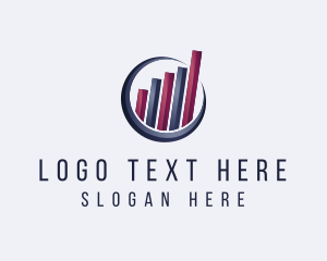 Forex - Bar Graph Analytics logo design