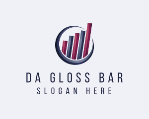 Bar Graph Analytics logo design