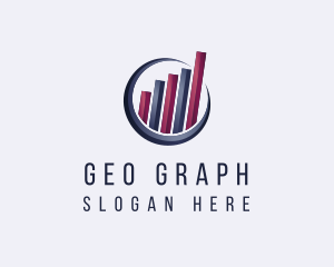 Bar Graph Analytics logo design