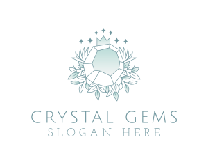 Crown Gemstone Jewelry logo design