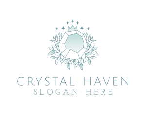 Crown Gemstone Jewelry logo design