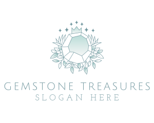 Crown Gemstone Jewelry logo design