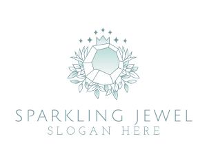 Crown Gemstone Jewelry logo design