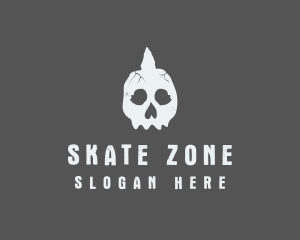 Skate - Skate Punk Skull logo design