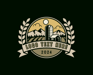 Mountain - Silo Farming Landscaping logo design