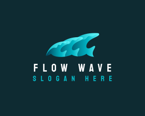Current - Sea Wave Aquatic logo design