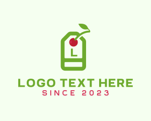 Fruit - Cherry Price Tag Gourmet logo design