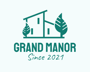 Green Modern Mansion logo design