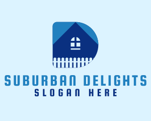 Suburban - House Letter D logo design