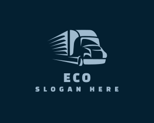 Shipping - Logistics Truck Transport logo design
